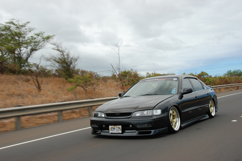 ON the slammed side of things this cd accord chassis is looking the part