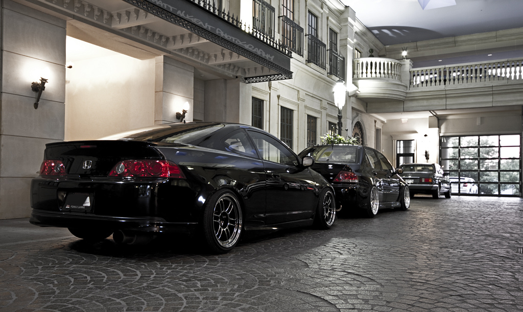 Random Juice Dc5 and a slammed evo 18 105 Fully Polished CCW Lm20 s with